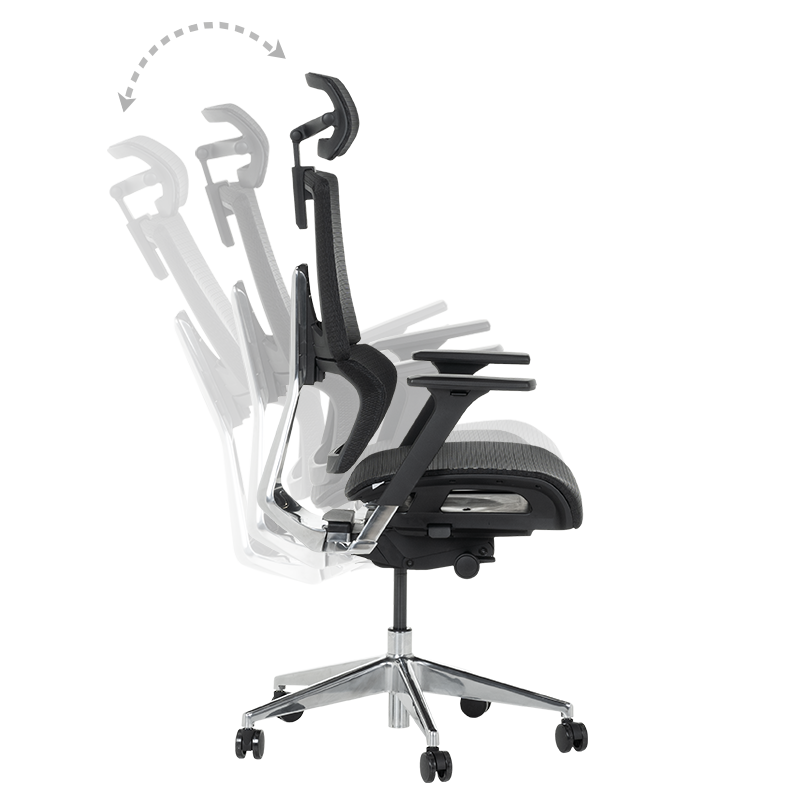 Ергономичен стол FRANCA - черен