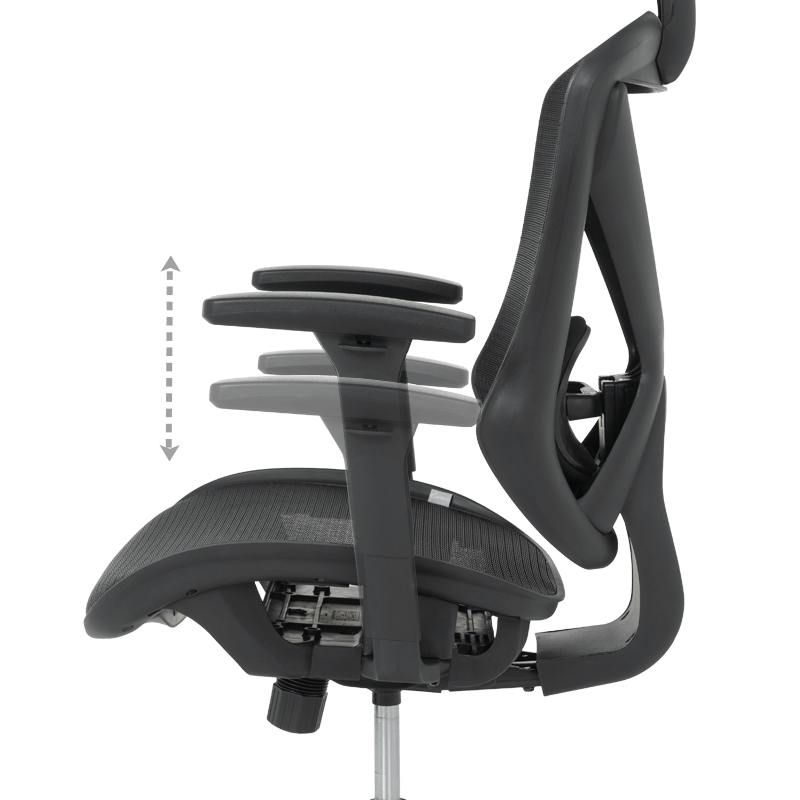 Ергономичен стол CAEN - черен