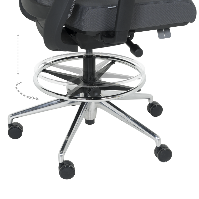 Eргономичен стол PAROW - сив