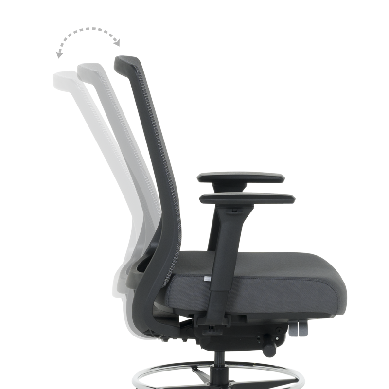 Eргономичен стол PAROW - сив