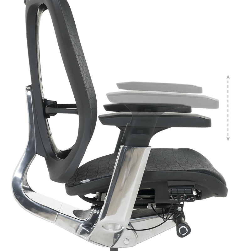 Ергономичен стол TRAIL - черен