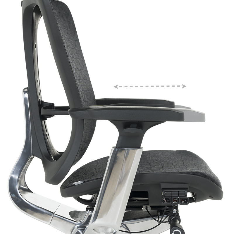 Ергономичен стол TRAIL - черен