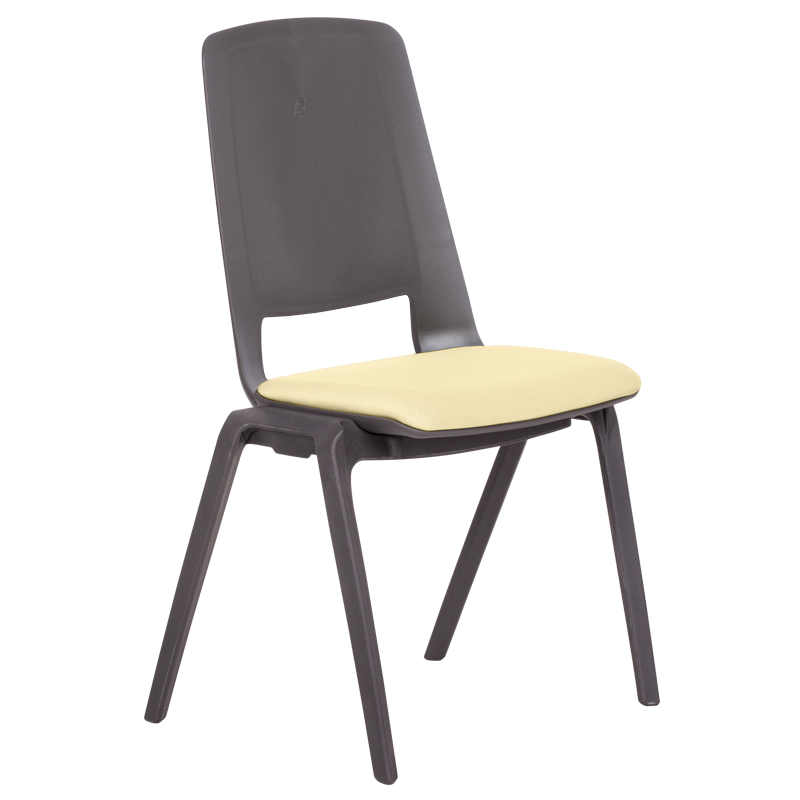 Посетителски стол LIMBER - светло жълт