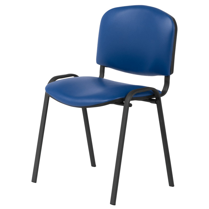 Посетителски стол Carmen 1131 LUX - тъмносин