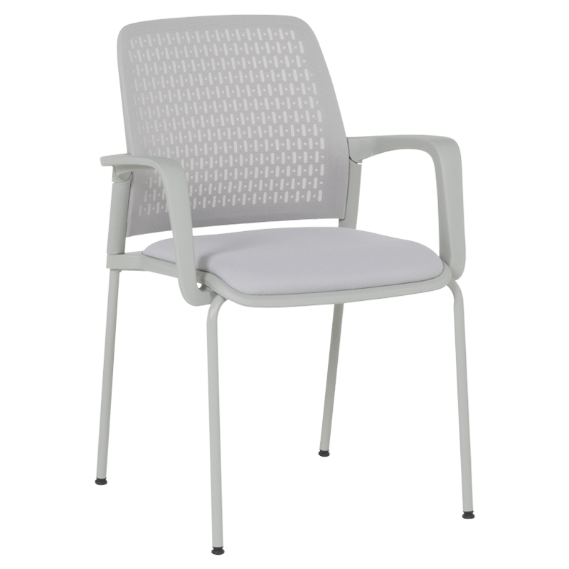 Посетителски стол Carmen 1138 G - светлосив