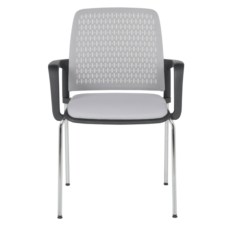 Посетителски стол Carmen 1138 CH - светлосив