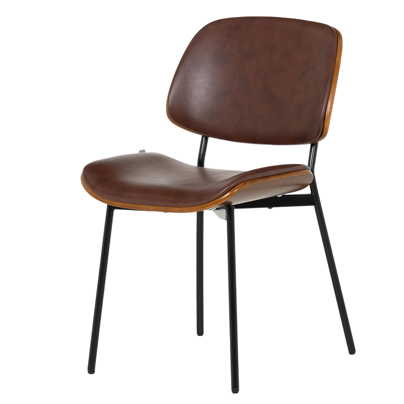 Посетителски стол Carmen 1180 - орех-искрящо кафяв