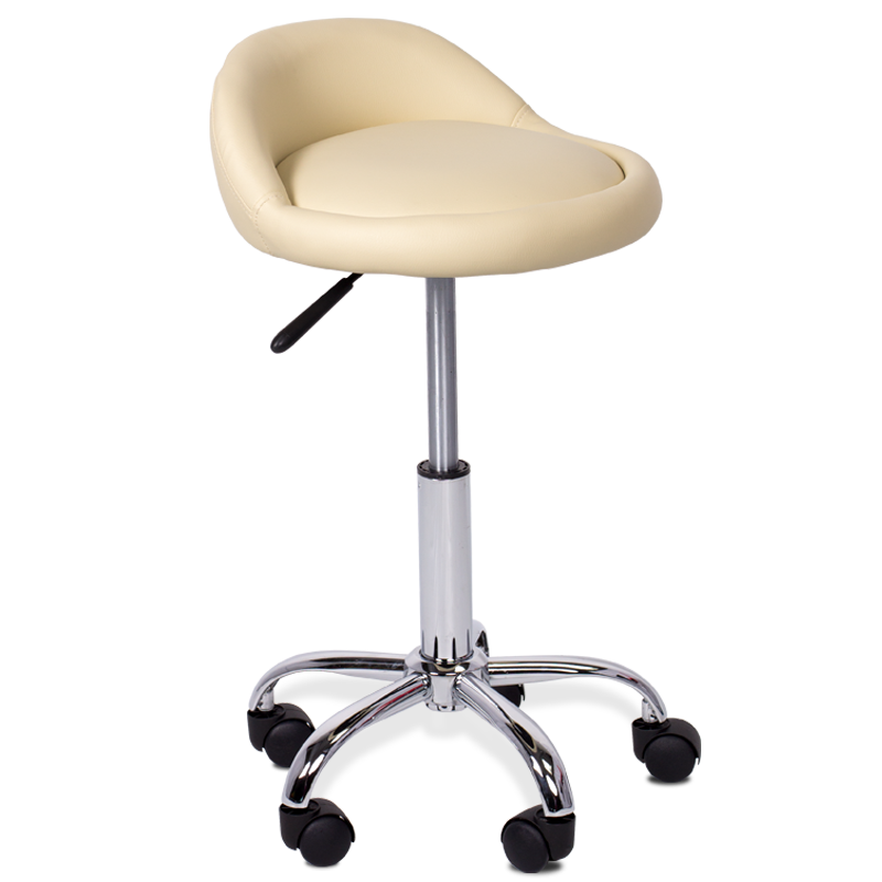 Табуретка с колелца Carmen 3067 - крем