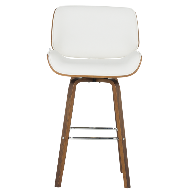 Бар стол Carmen 4027 - орех / бял