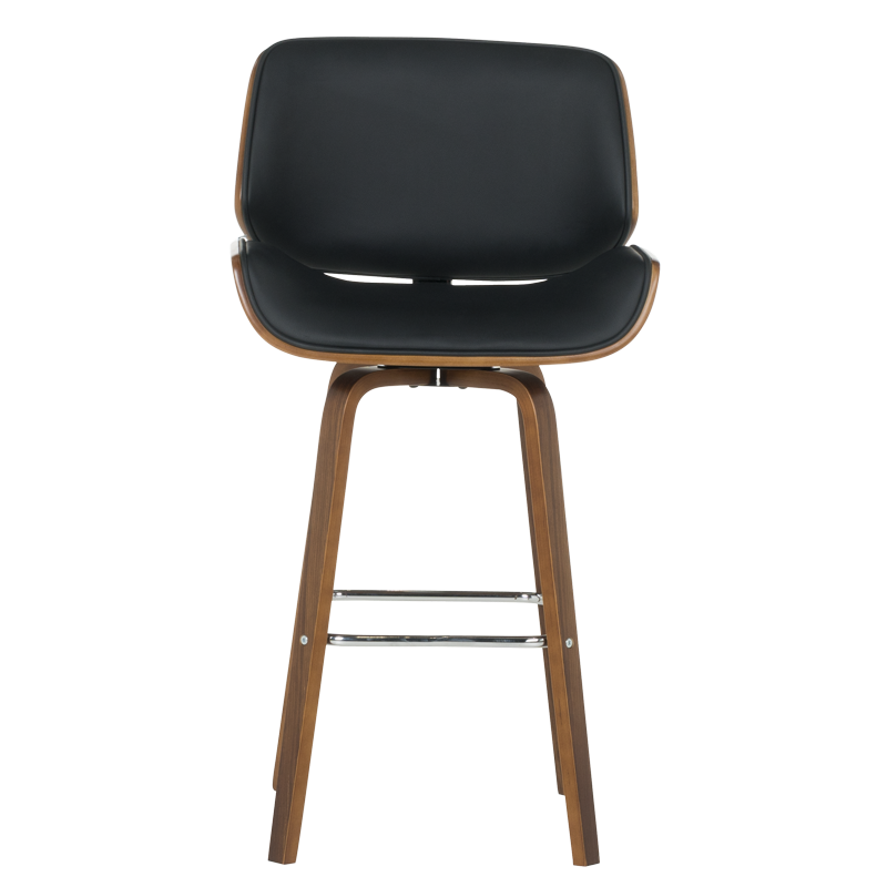 Бар стол Carmen 4027 - орех / черен