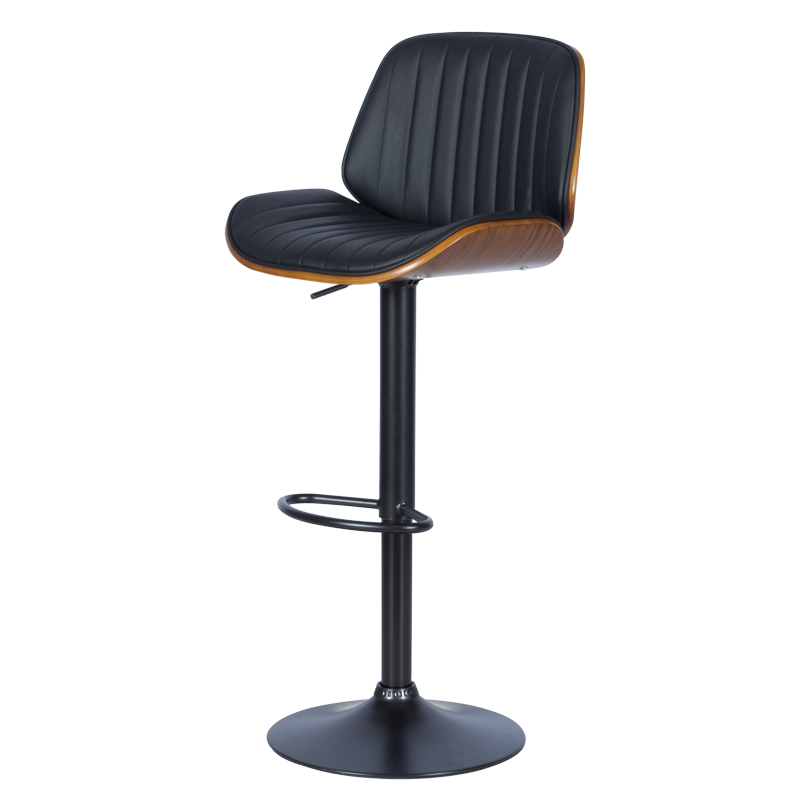 Бар стол Carmen 4028 - орех / черен