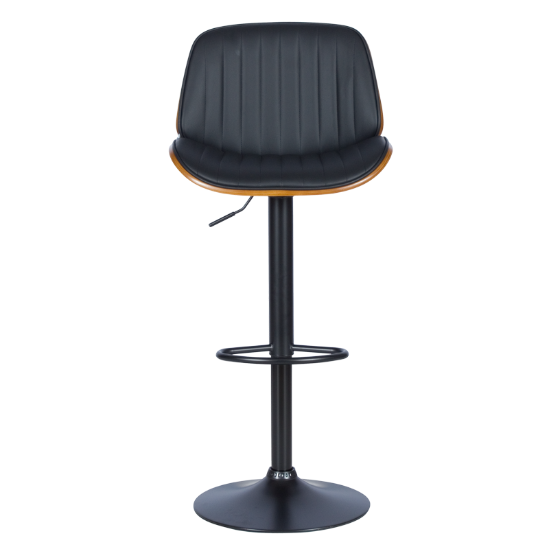 Бар стол Carmen 4028 - орех / черен