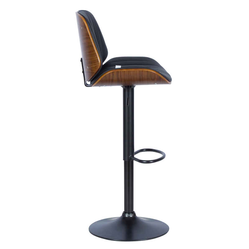 Бар стол Carmen 4028 - орех / черен