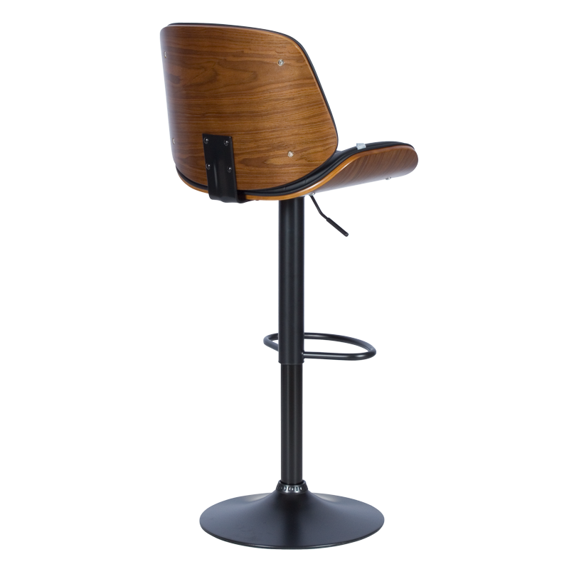 Бар стол Carmen 4028 - орех / черен