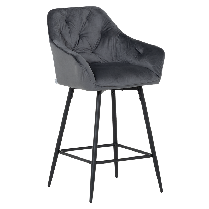 Бар стол LAZIO - тъмносив