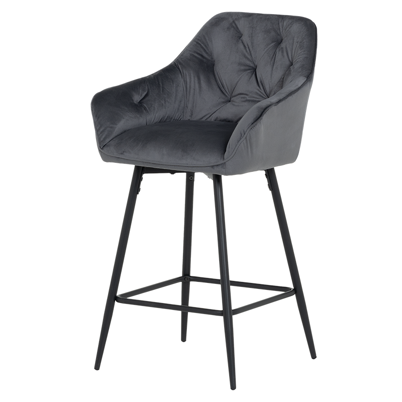 Бар стол LAZIO - тъмносив