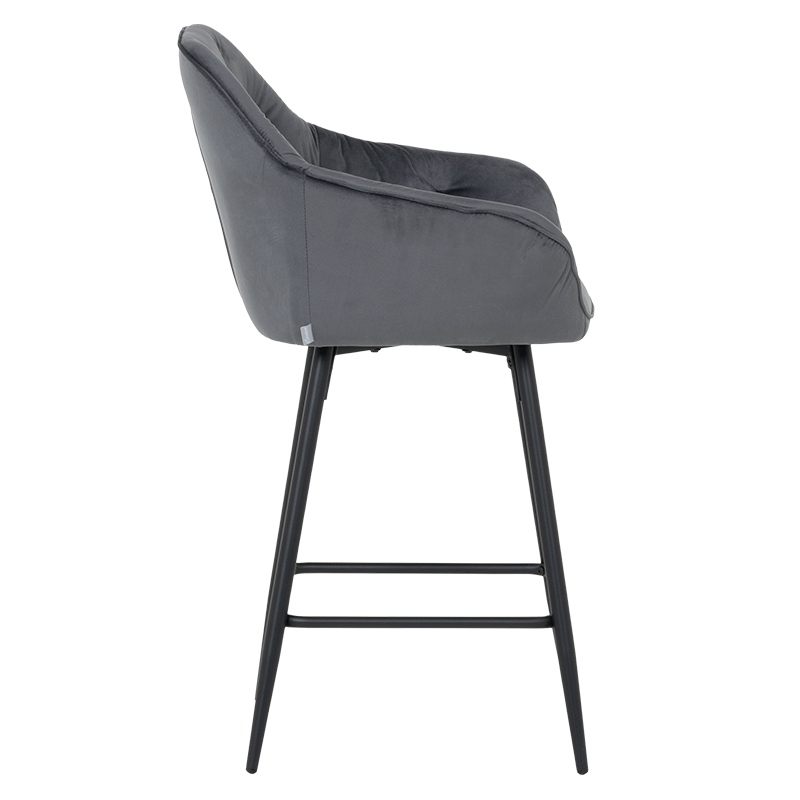 Бар стол LAZIO - тъмносив