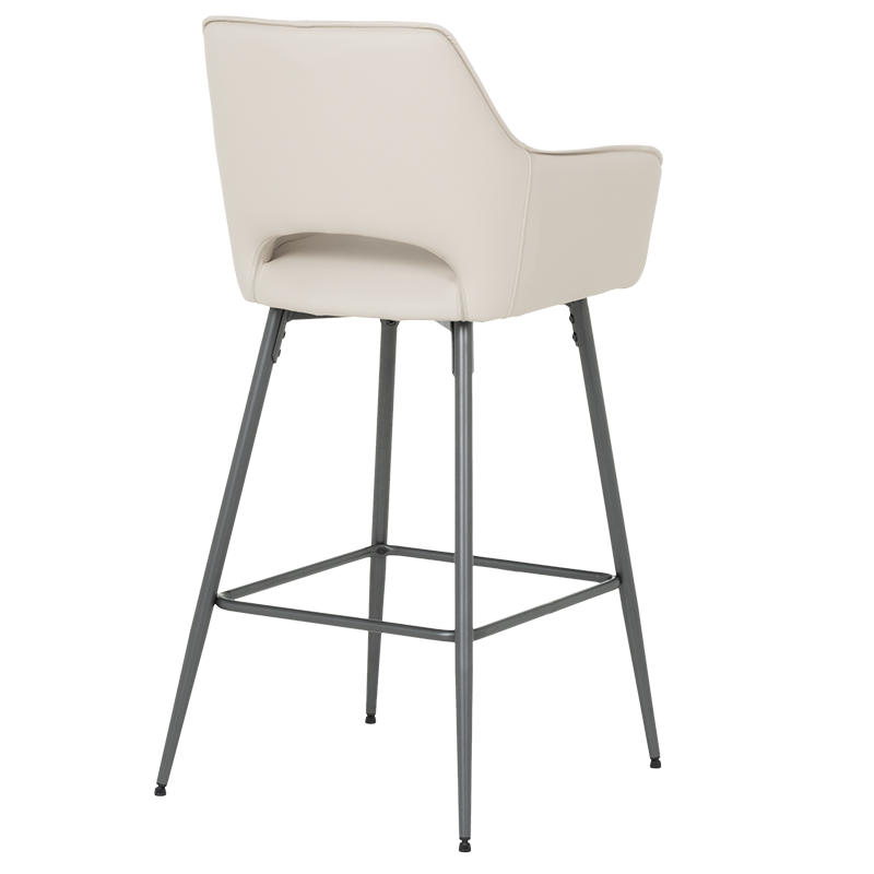 Бар стол TELFORD 2 силиконова кожа - капучино 04