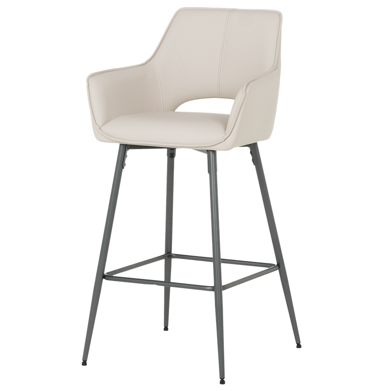 Бар стол TELFORD 2 силиконова кожа - капучино 04