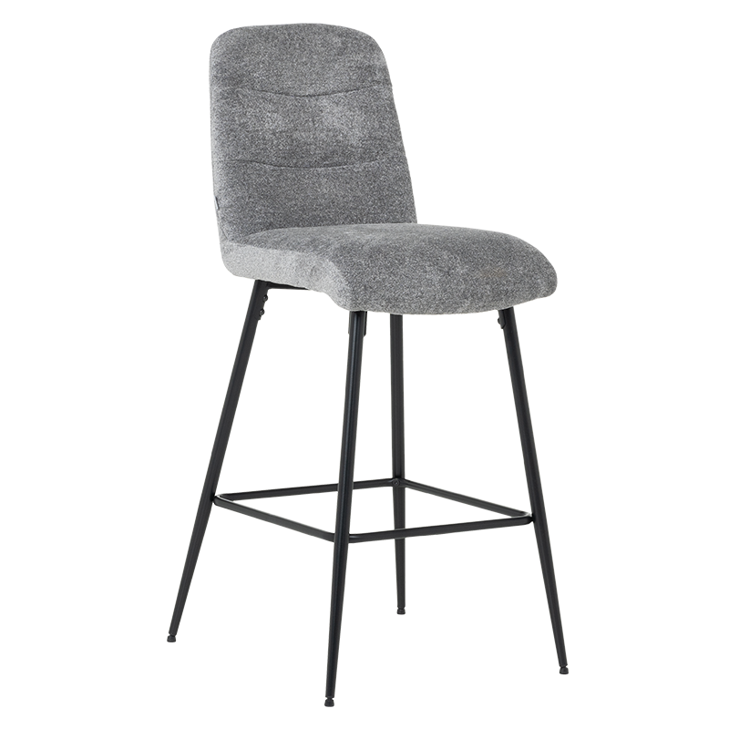 Бар стол ALFORD - светлосив XV