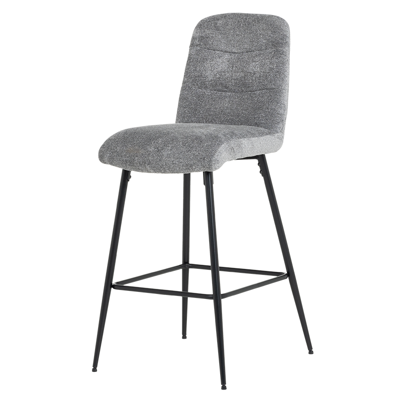 Бар стол ALFORD - светлосив XV