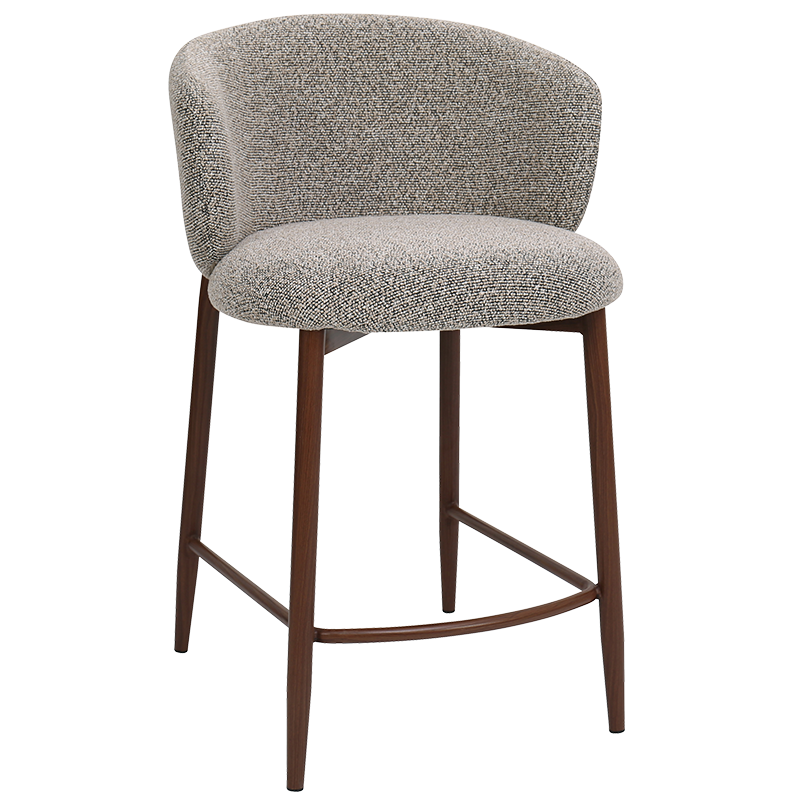 Бар стол MEMO - черен -кафяв 170 WAL