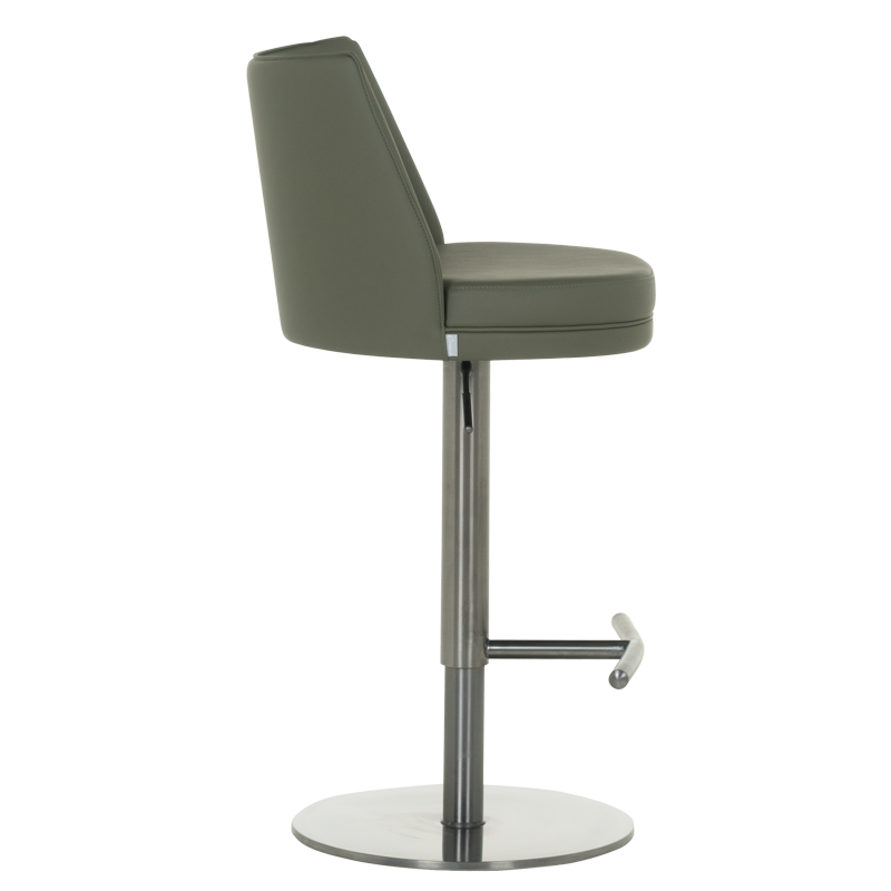 Бар стол KARIBA - черно-зелен BG