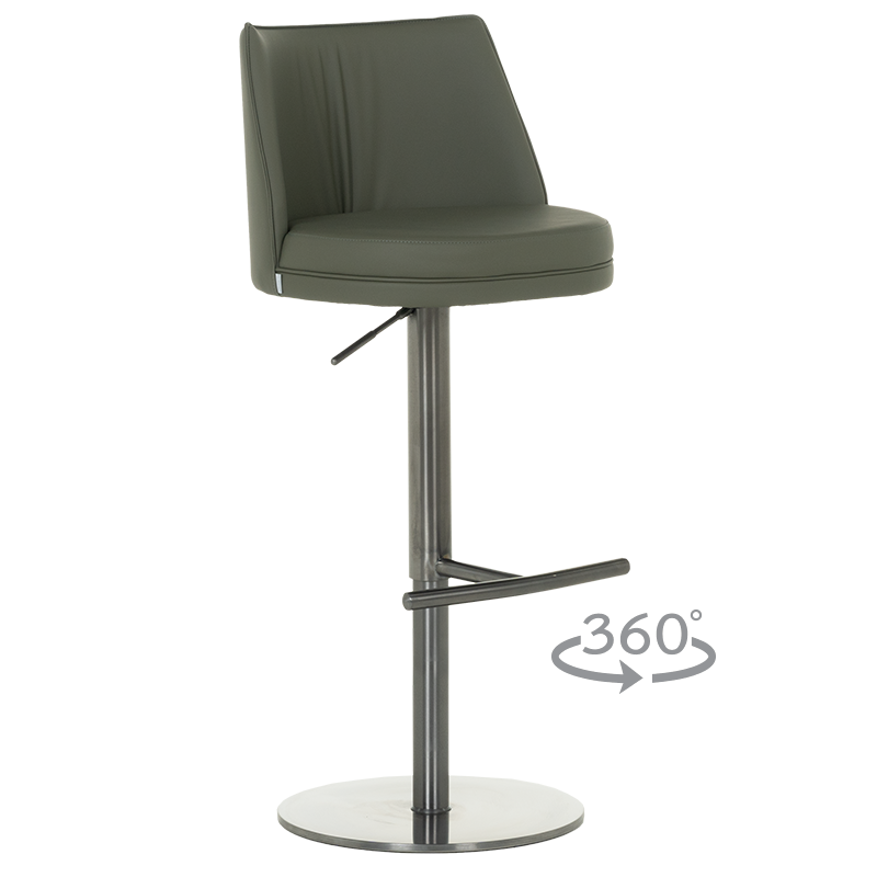 Бар стол KARIBA - черно-зелен BG