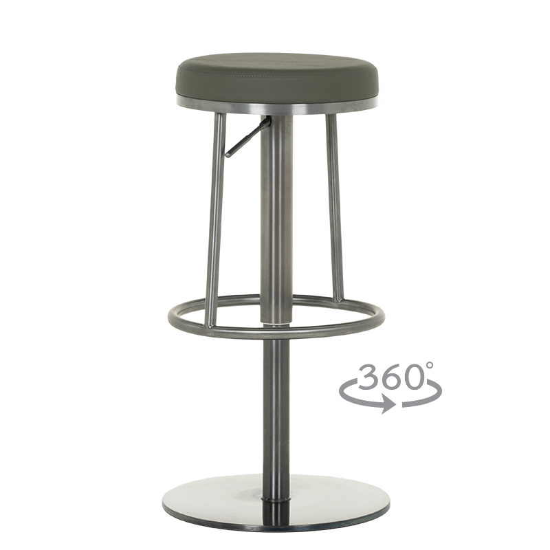 Бар стол BEZU - черно-зелен BG