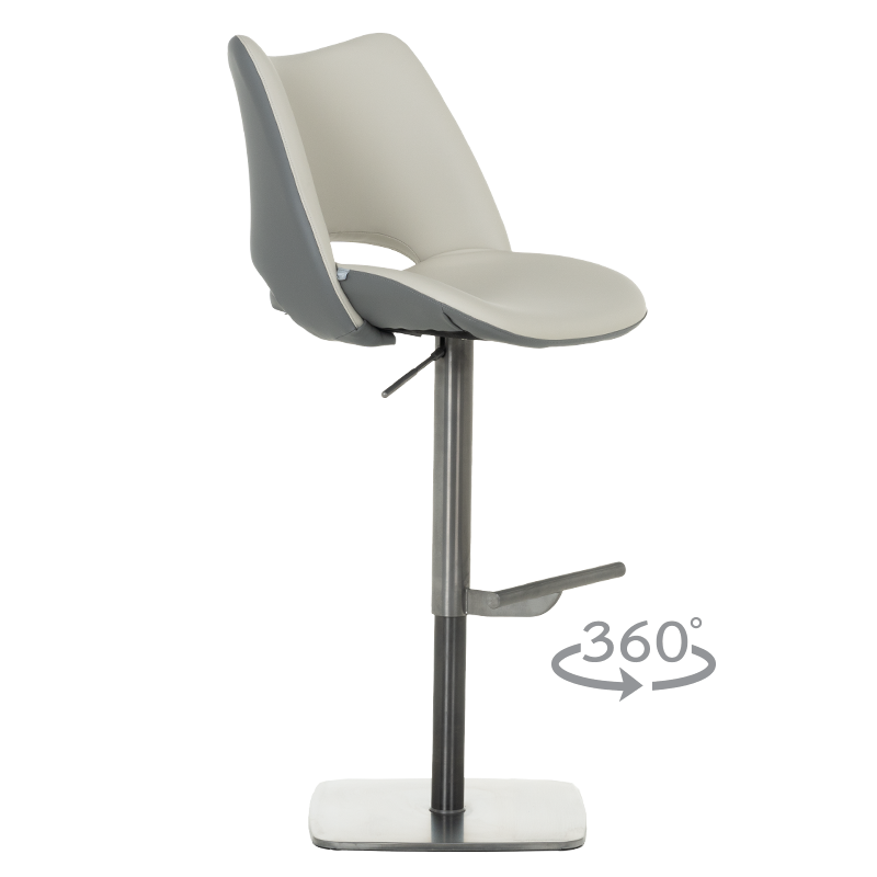 Бар стол MARIRA 2 - светлосив BG