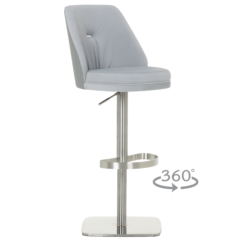 Бар стол HAUNA - светлосив SS