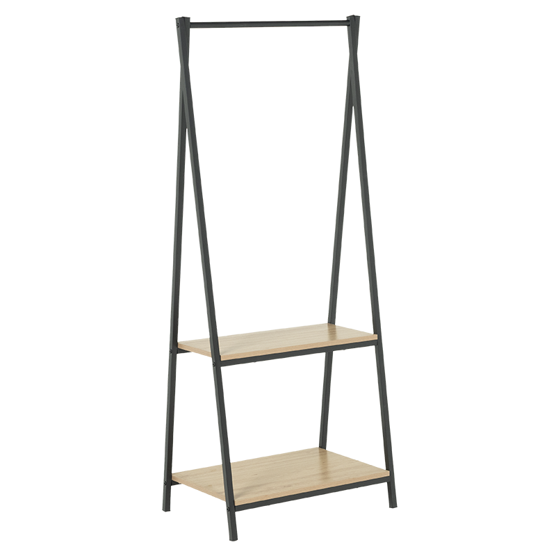 Закачалка за дрехи VARNAMO - бук / черно