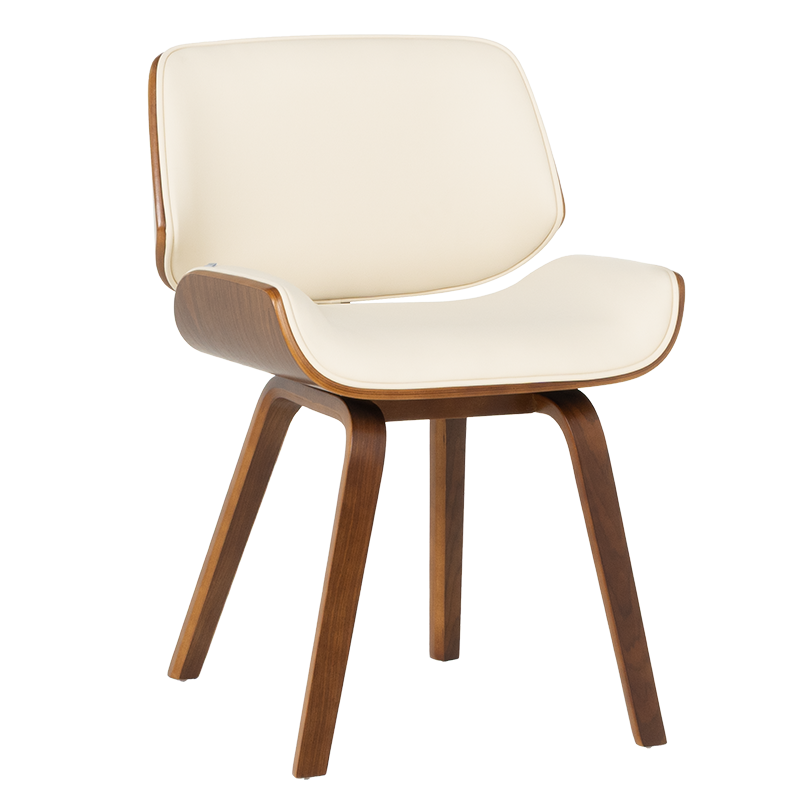 Трапезен стол Carmen 9976 - орех-крем