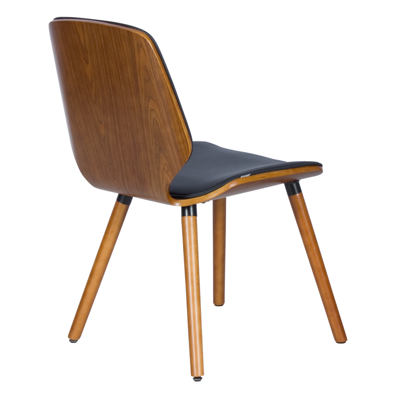 Трапезен стол Carmen 9977 - орех / черен