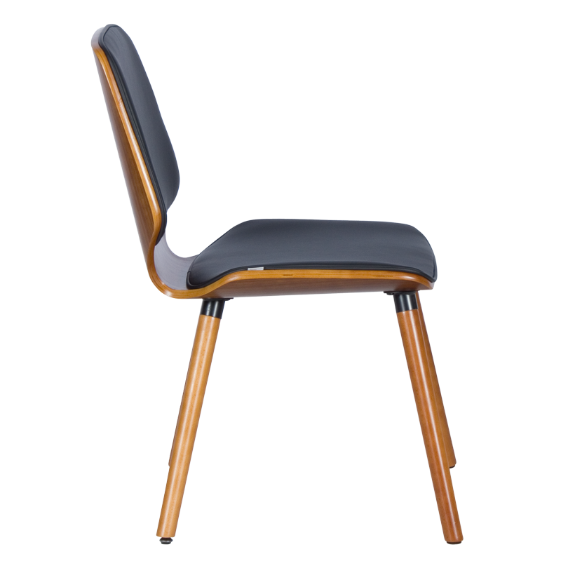 Трапезен стол Carmen 9977 - орех / черен