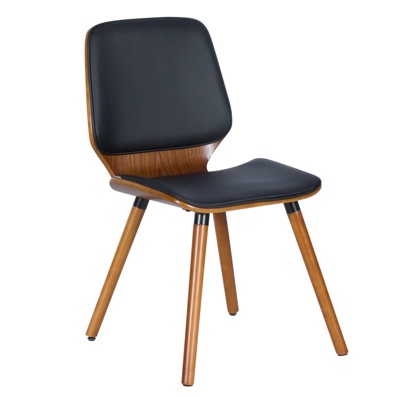 Трапезен стол Carmen 9977 - орех / черен