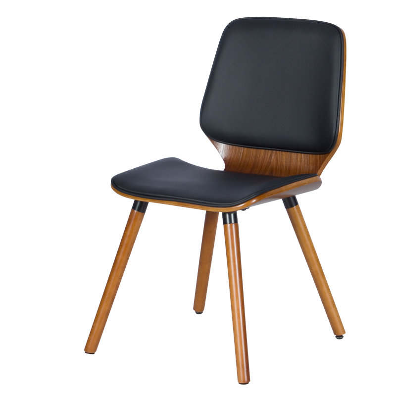 Трапезен стол Carmen 9977 - орех / черен