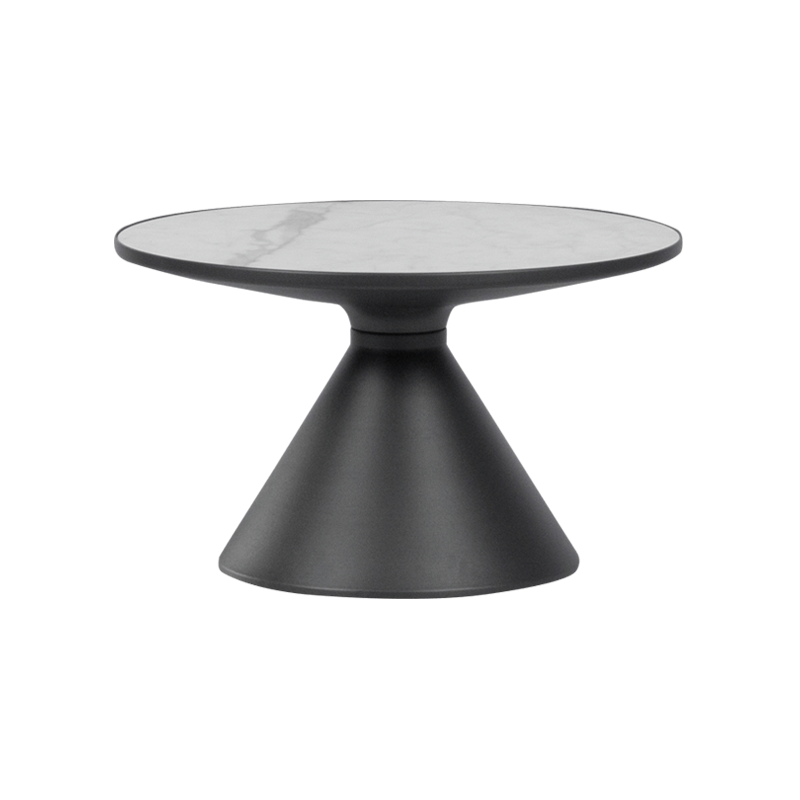 Холна маса ZARY 2 - бяла - черна