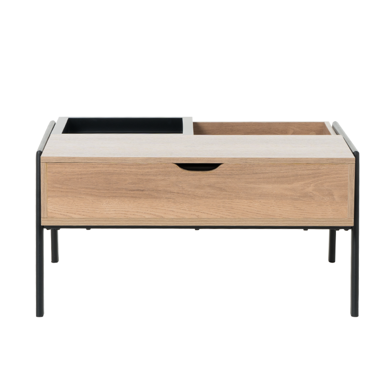 Холна маса с повдигащ механизъм KENT - златен дъб