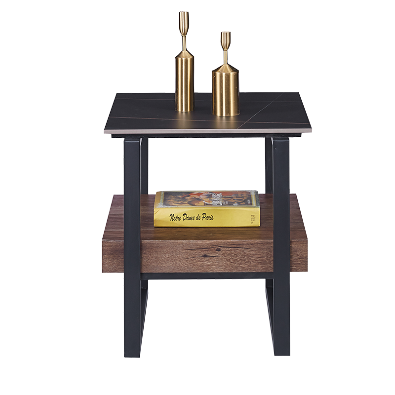 Помощна холна маса SALA - орех / черно