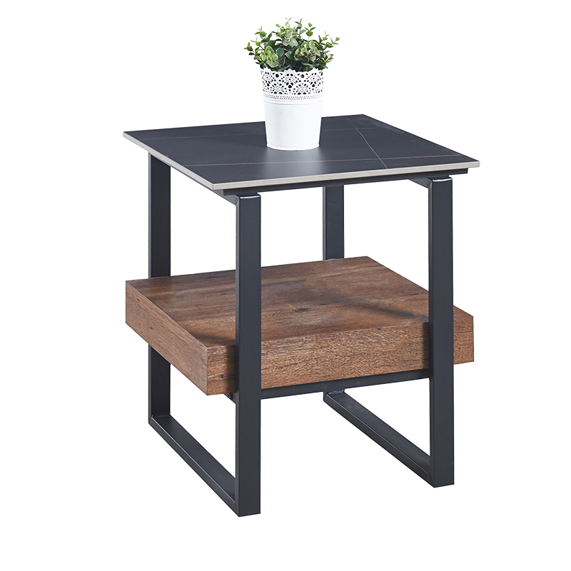 Помощна холна маса SALA - орех / черно