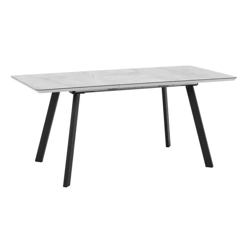 Разтегателна трапезна маса DARWIN - сив - черен