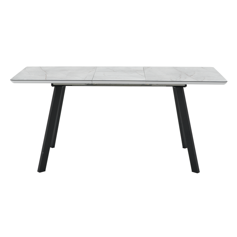 Разтегателна трапезна маса DARWIN - сив - черен