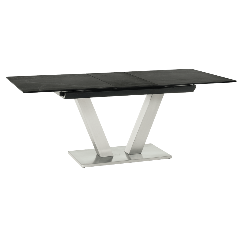 Разтегателна трапезна маса DUKLA - черна