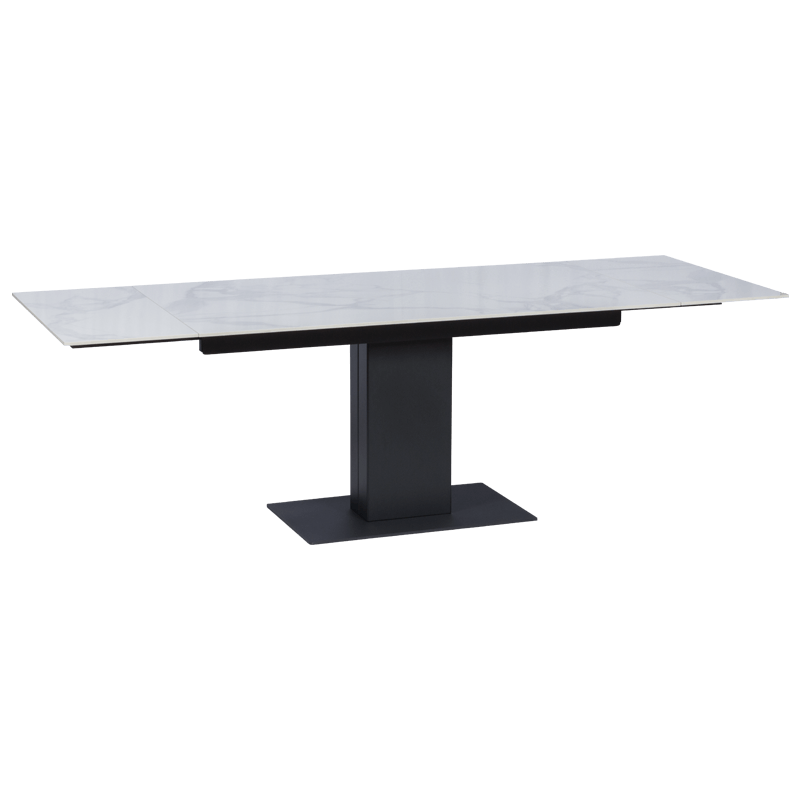 Разтегателна трапезна маса JURATA - бяла