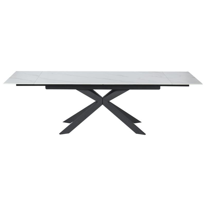 Разтегателна трапезна маса ELK - бяла