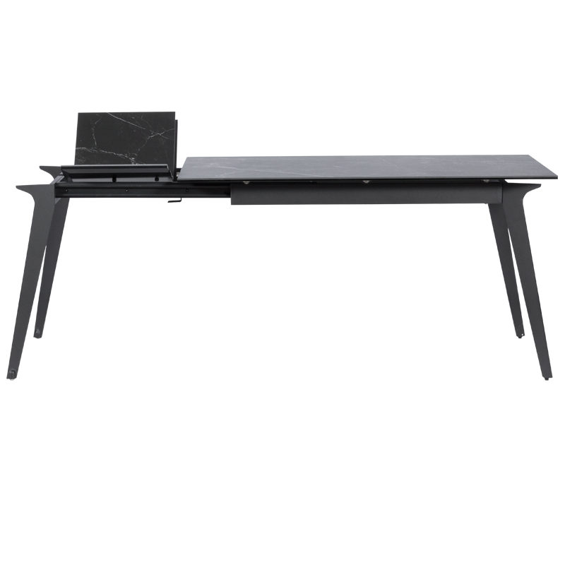 Разтегателна трапезна маса LAGOW - черна