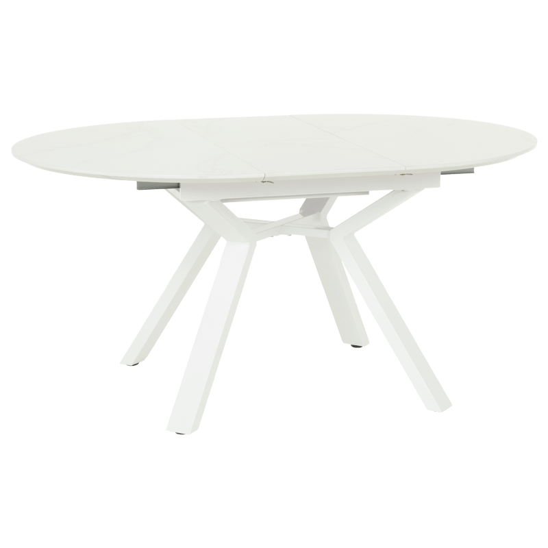 Разтегателна трапезна маса BOSTON - бяла