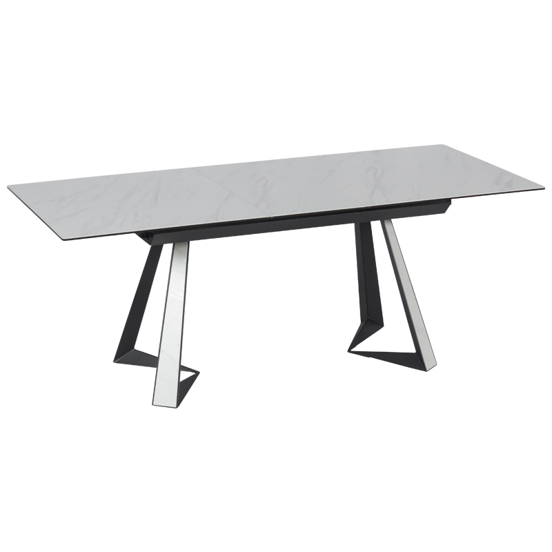 Разтегателна трапезна маса ADAM L - бяла