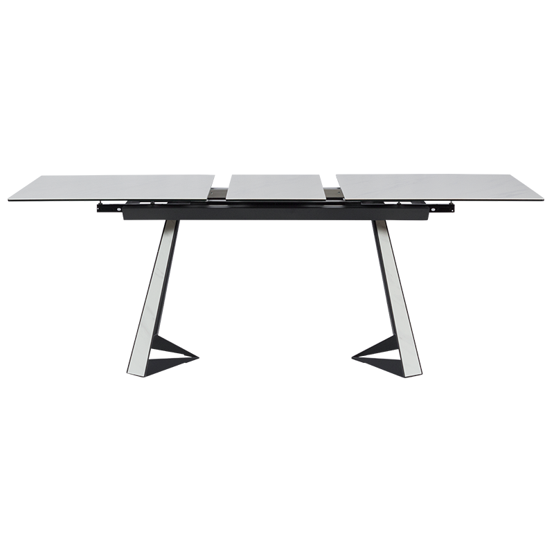 Разтегателна трапезна маса ADAM L - бяла